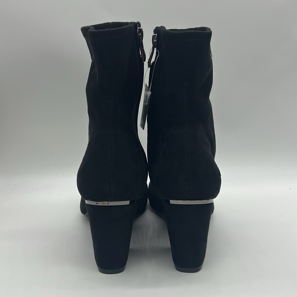 DKNY Cavale Square Toe Heeled Sock Boots Black Size 9 NWT - Picture 6 of 10